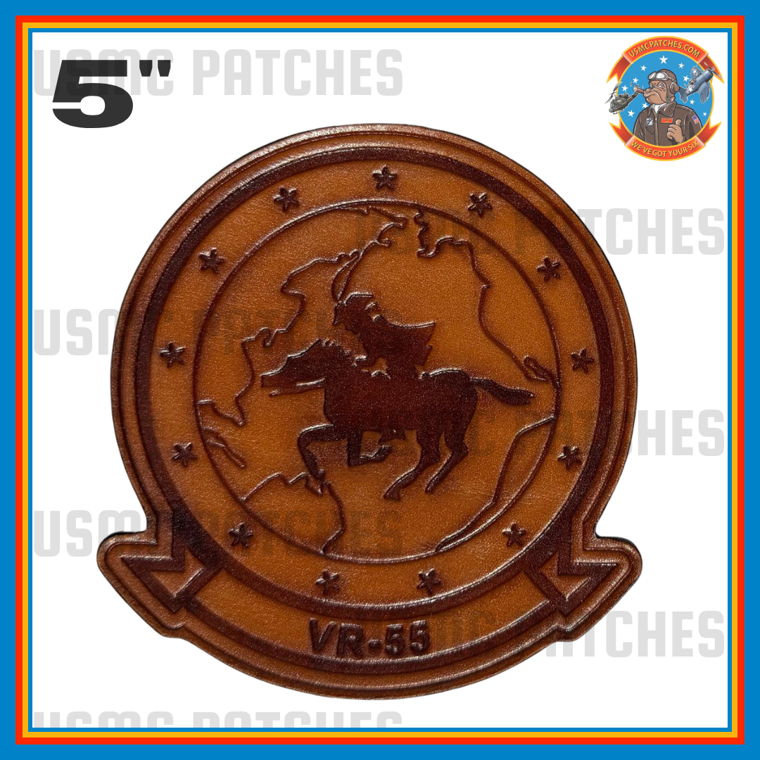 Officially Licensed US Navy VR-55 Minutemen Squadron Leather Throwback Patch