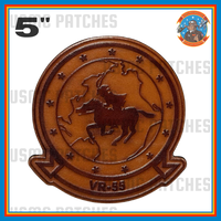 Officially Licensed US Navy VR-55 Minutemen Squadron Leather Throwback Patch