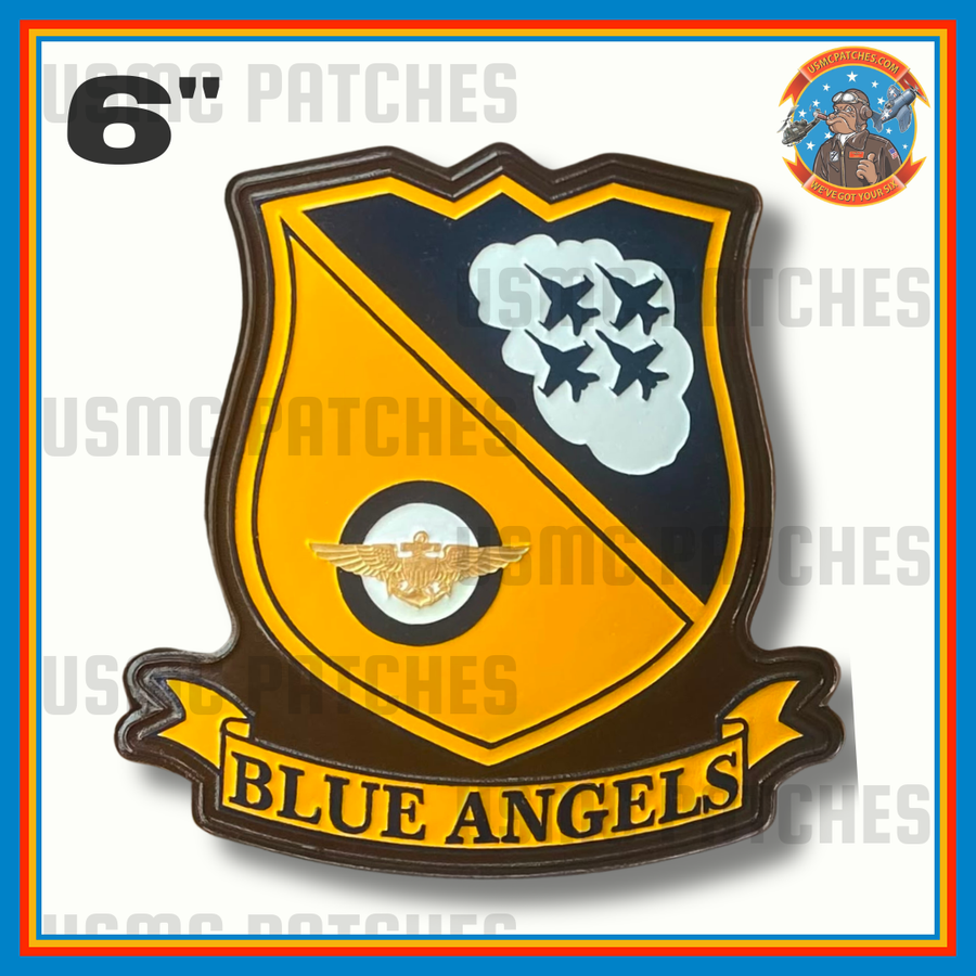 Officially Licensed US Navy Blue Angels Squadron Leather Patch