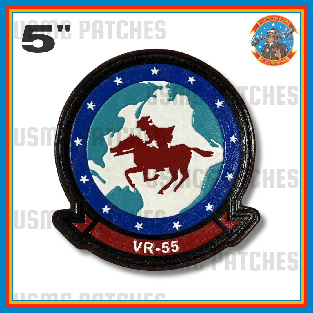 Officially Licensed US Navy VR-55 Minutemen Squadron Leather Throwback Patch