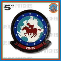 Officially Licensed US Navy VR-55 Minutemen Squadron Leather Throwback Patch