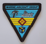 Officially Licensed Marine Aircraft Group MAG-26 leather patch