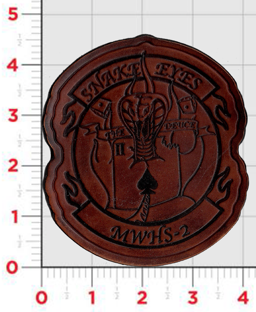 Officially Licensed MWHS-2 Snake Eyes Leather Squadron Patch