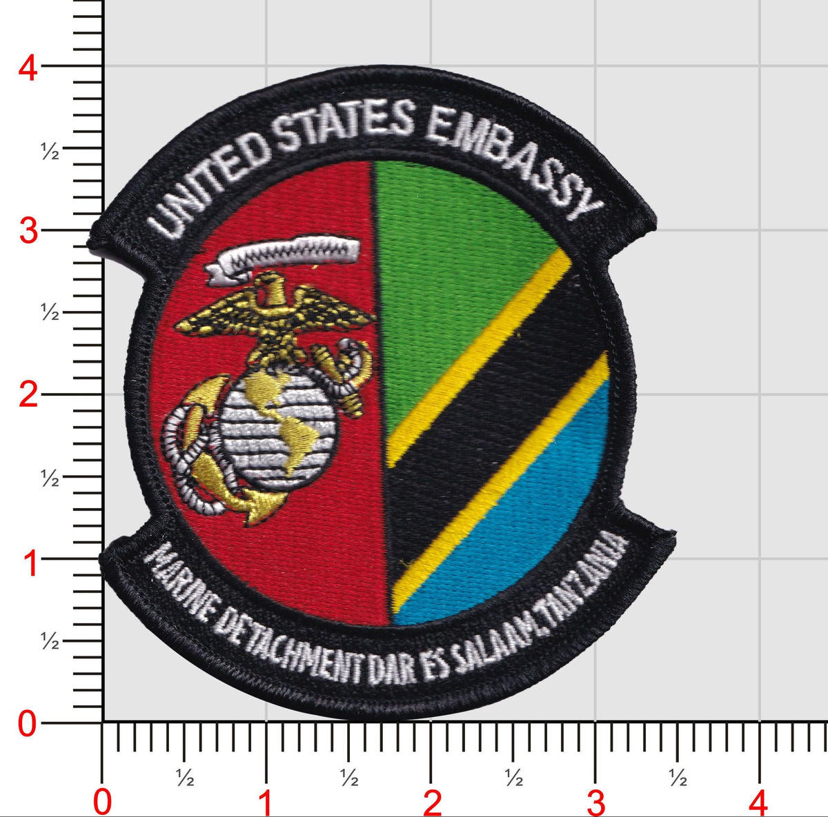 Official MSG Marine Detachment Dar Es Salaam Chest Patch