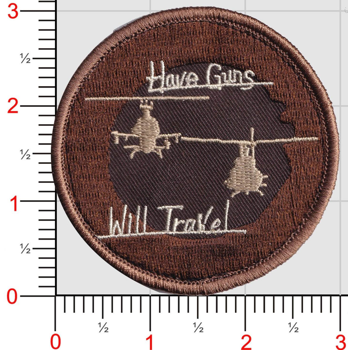 Official HMLA-167 Have Guns Will Travel Shoulder Patches