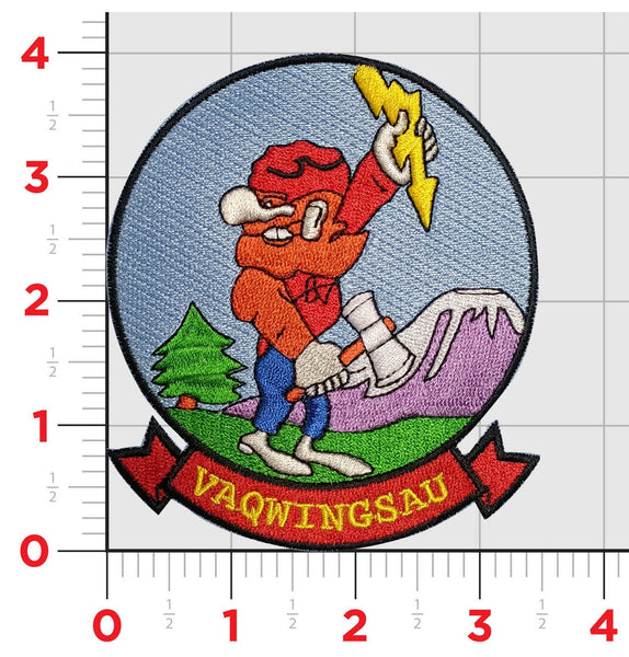 Official VAQWINGSAU Axmen Mt St Helens Throwback Patch