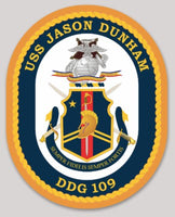Officially Licensed US Navy USS Jason Dunham DDG-109 Sticker