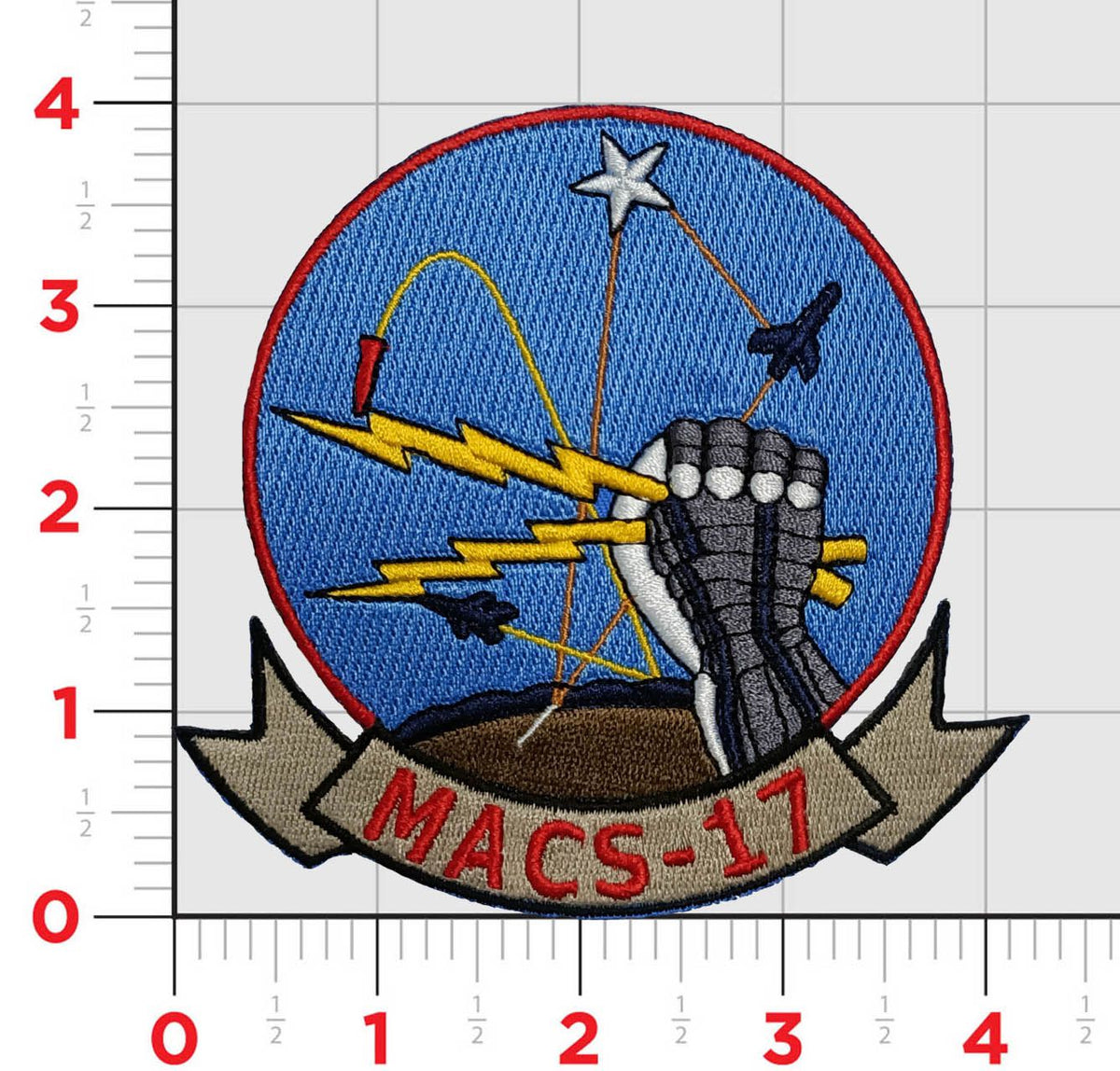 Officially Licensed Marine Air Control Squadron MACS-17 Patch