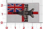 Official British Royal Navy Ensign with F-18 Super Hornet Patch