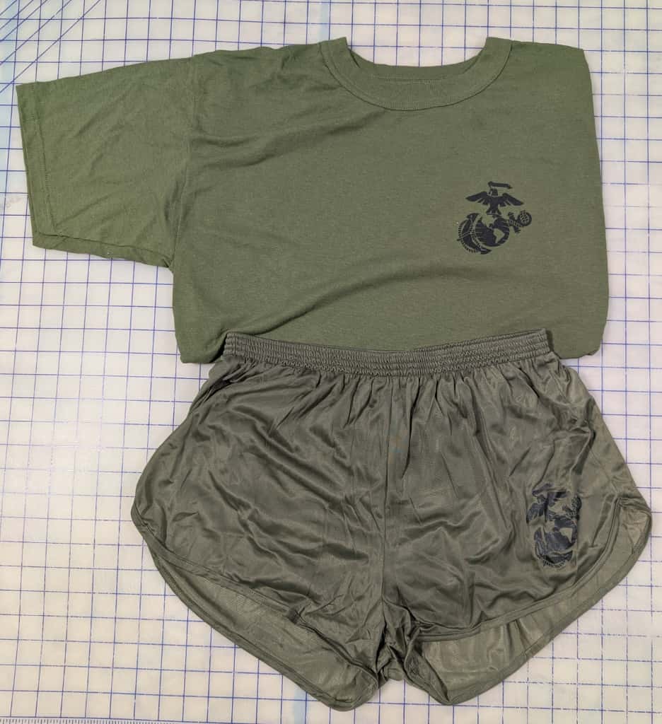 Officially Licensed USMC T-shirt / Silkie Short (Sold Separately or as Set)