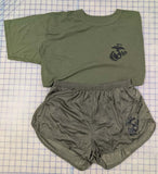 Officially Licensed USMC T-shirt / Silkie Short (Sold Separately or as Set)
