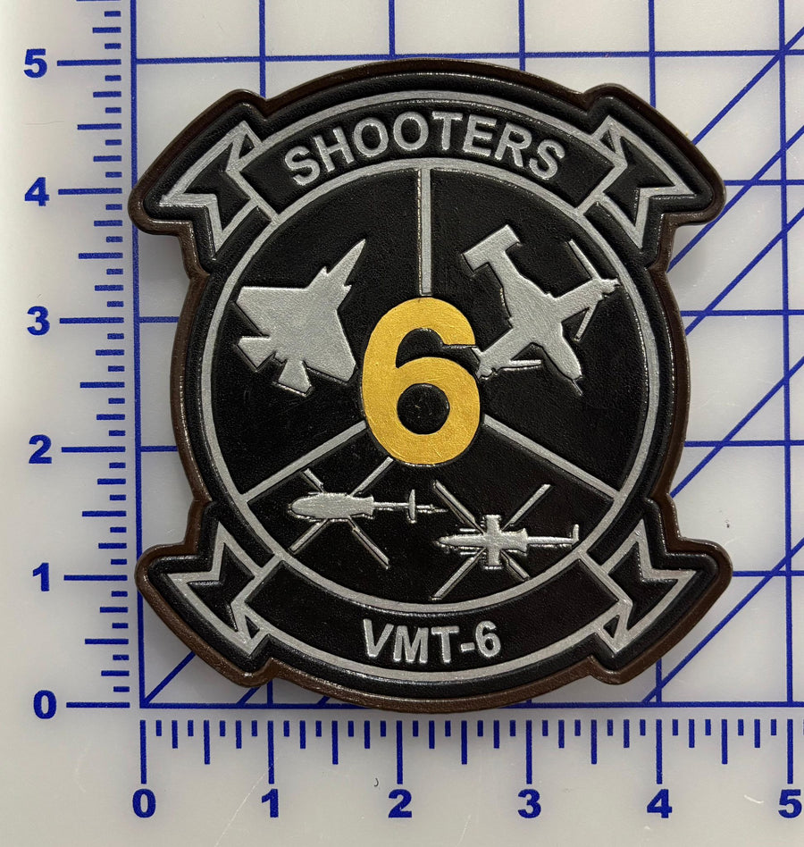 Officially Licensed USMC VMT-6 Shooters Leather Squadron Patch