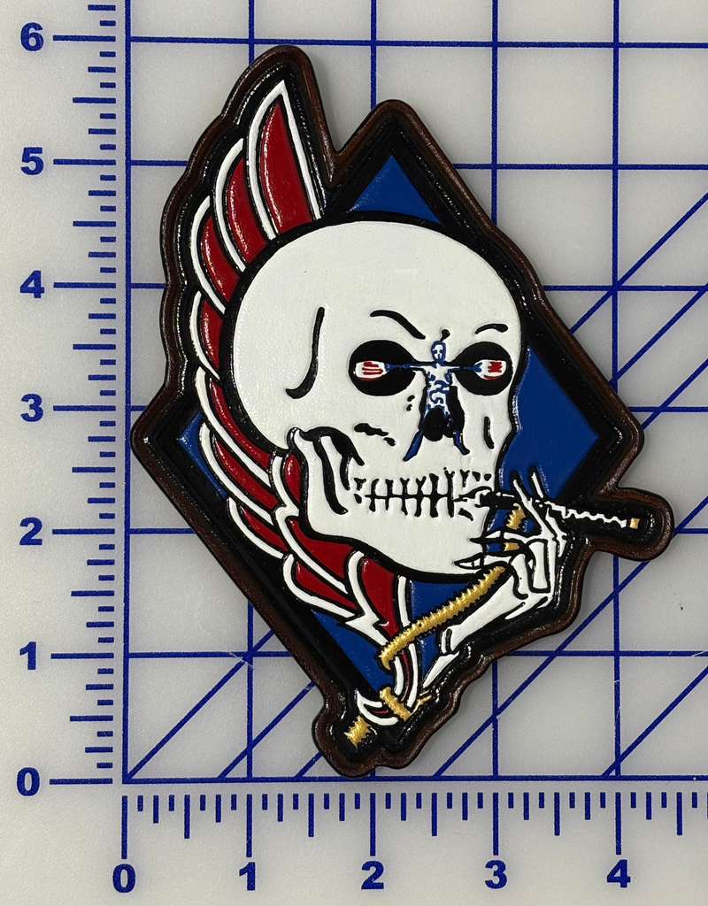 Officially Licensed US Navy VFA-34 Blue Blasters Leather Squadron Patch