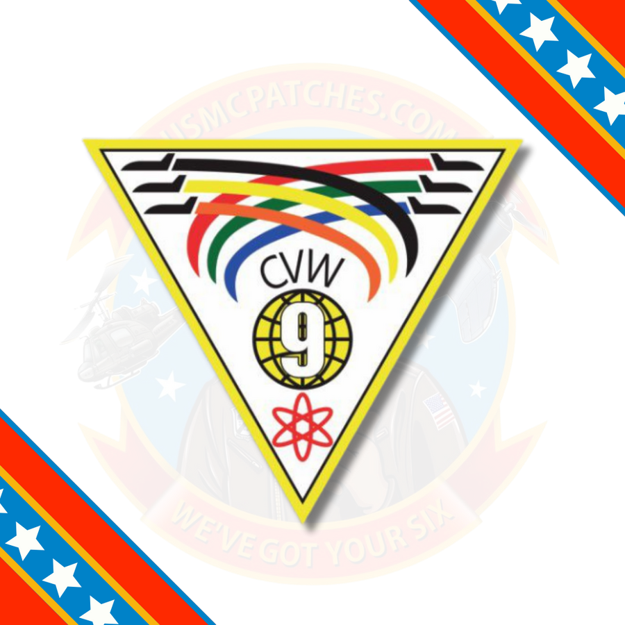 Officially Licensed US Navy CVW-9 Carrier Air Wing 9 Sticker