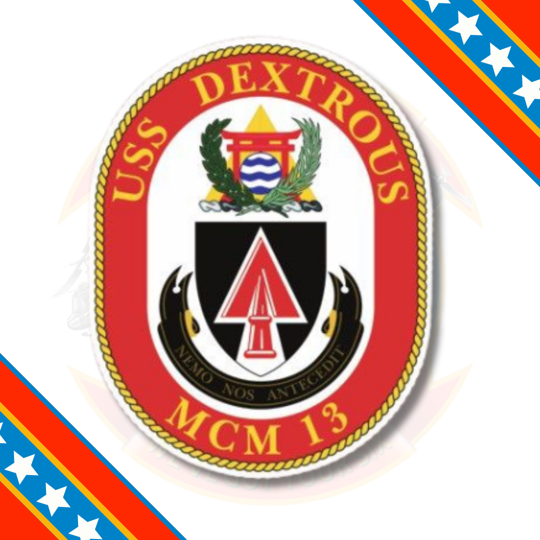 Officially Licensed US Navy USS Dextrous MCM-13 Sticker