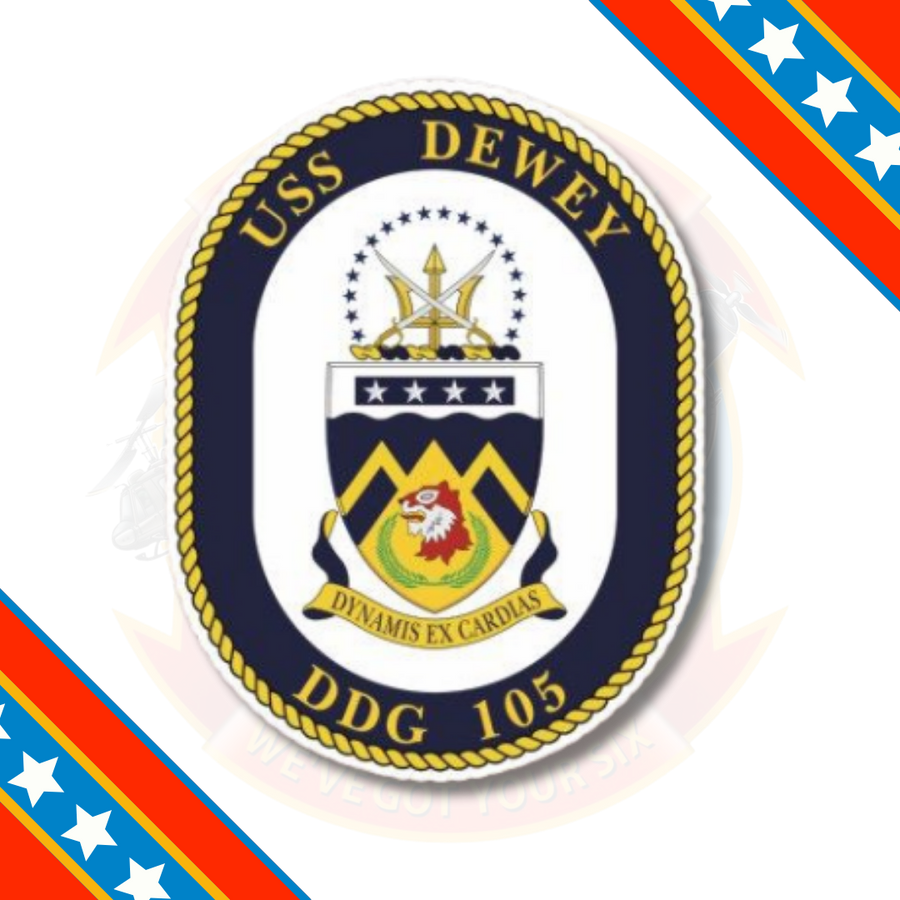 Officially Licensed US Navy USS Dewey DDG-105 Sticker