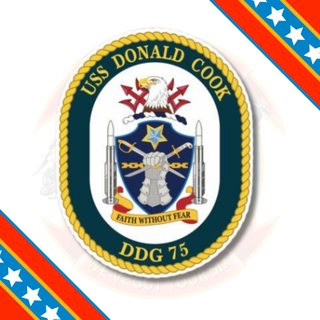 Officially Licensed US Navy USS Donald Cook DDG-75 Sticker