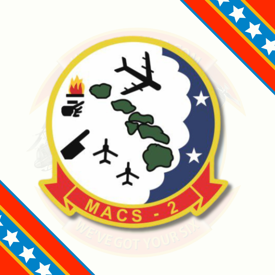 Officially Licensed USMC MACS-2 Throwback Squadron Sticker