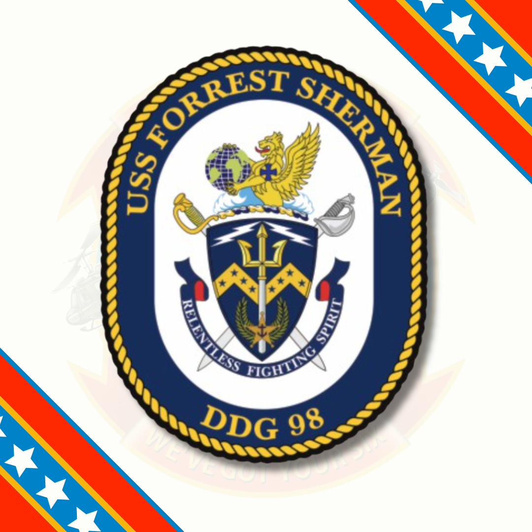 Officially Licensed US Navy USS Forrest Sherman DDG-98 Sticker