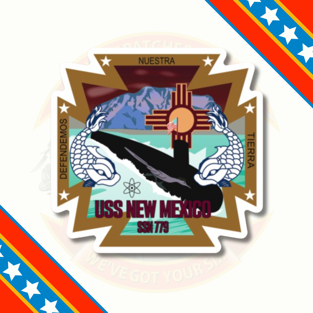 Officially Licensed US Navy USS New Mexico SSN 779 Sticker