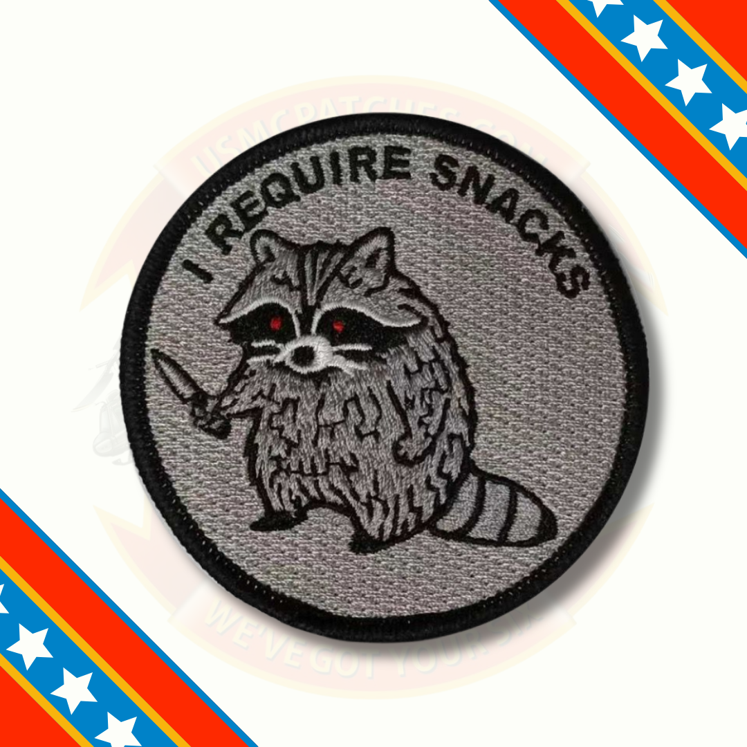 I Require Snacks Raccoon Patch