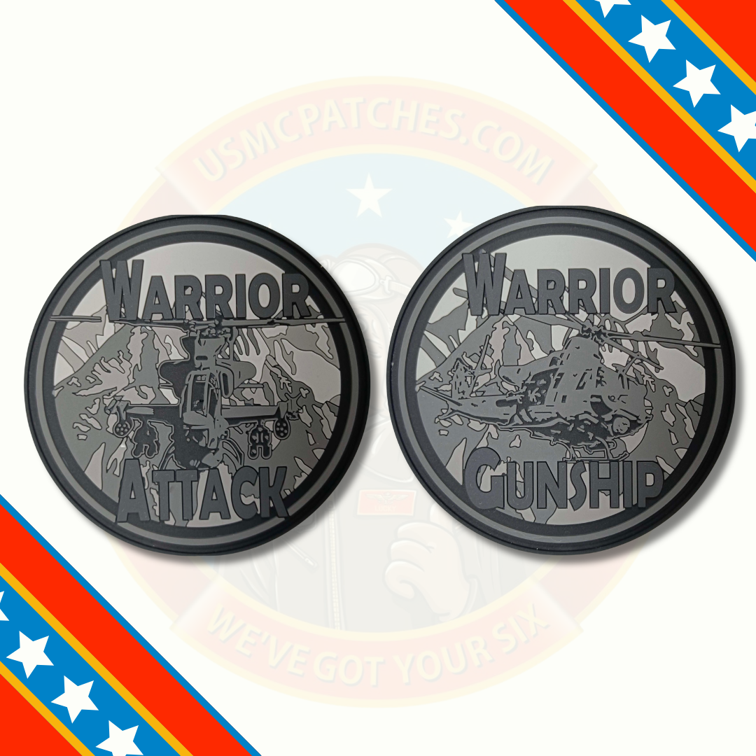 Official HMLA-167 Warrior AH-1Z and UH-1Y PVC Patches