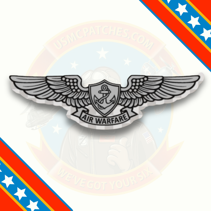 Official US Navy EAWS Enlisted Aviation Warfare Specialist Wings Decal