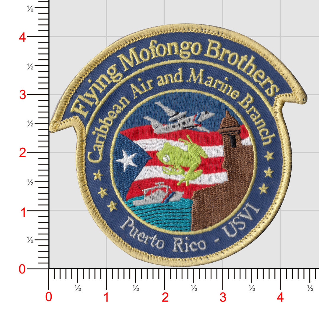Official US Customs and Border Protection Flying Mofongo Brothers Puerto Rico Air and Marine Branch Patch
