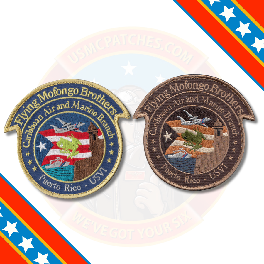 Official US Customs and Border Protection Flying Mofongo Brothers Puerto Rico Air and Marine Branch Patch
