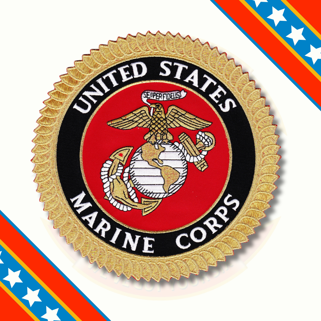 Officially Licensed USMC 8" Large Embroidered EGA Patch