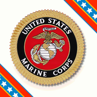 Officially Licensed USMC 8" Large Embroidered EGA Patch