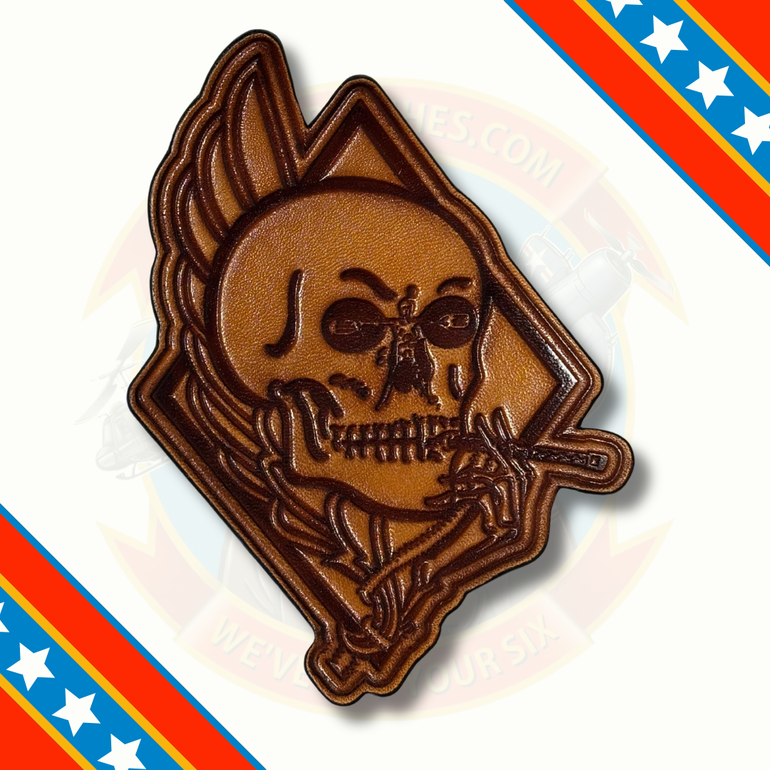 Officially Licensed US Navy VFA-34 Blue Blasters Leather Squadron Patch