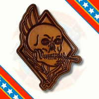 Officially Licensed US Navy VFA-34 Blue Blasters Leather Squadron Patch