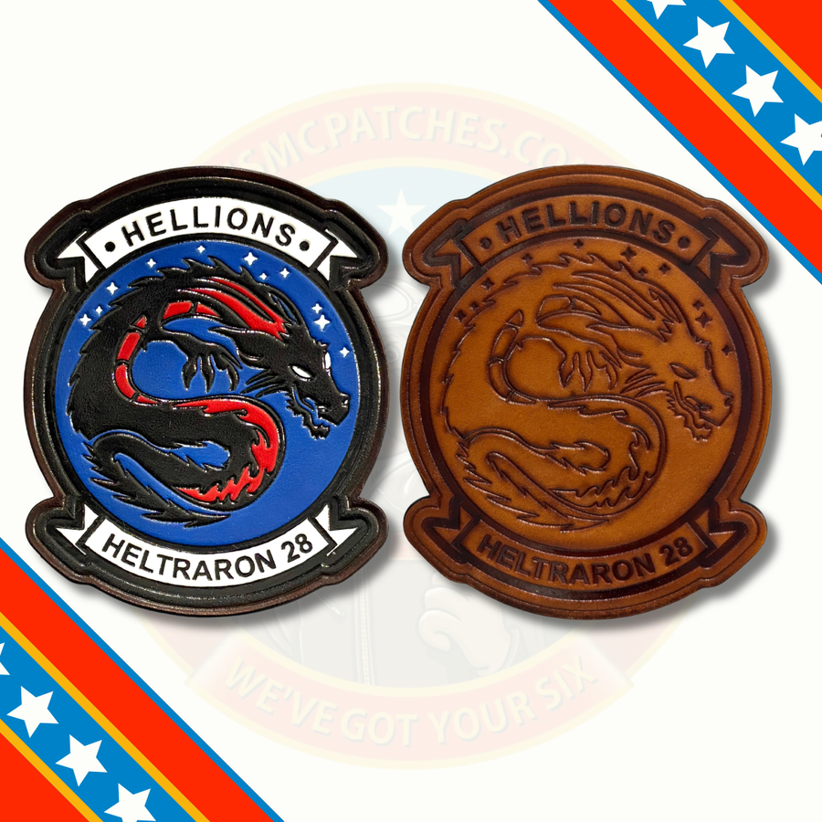 Official HT-28 Hellions Leather Squadron Patch