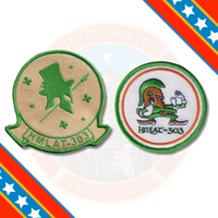 Official HMLAT-303 St Patricks Day Command and Shoulder Patches