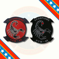Officially Licensed US Navy HSM-49 Scorpions Squadron Patches