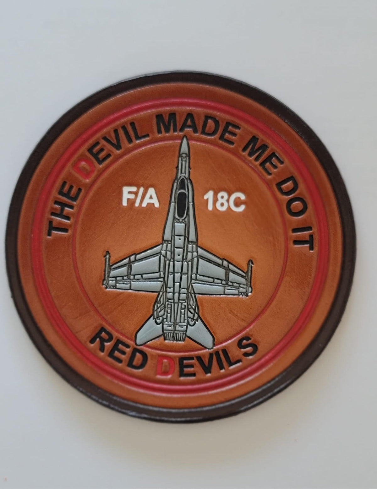 Official VMFA-232 Red Devils Leather Patch