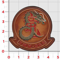 Officially Licensed USMC VMM-265 Leather Patches
