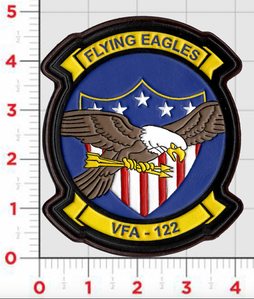 Officially Licensed US Navy VFA-122 Flying Eagles Squadron Leather Patch