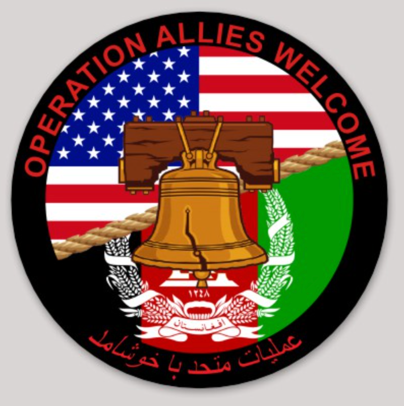 Operations Allies Welcome Liberty Bell Afghanistan Sticker