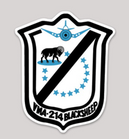 Officially Licensed VMA-214 Blacksheep Squadron Sticker
