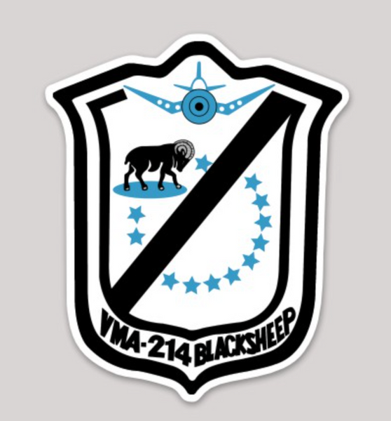 Officially Licensed VMA-214 Blacksheep Squadron Sticker