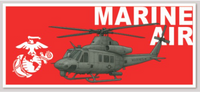 Officially Licensed USMC Marine Air UH-1Y Venom Sticker
