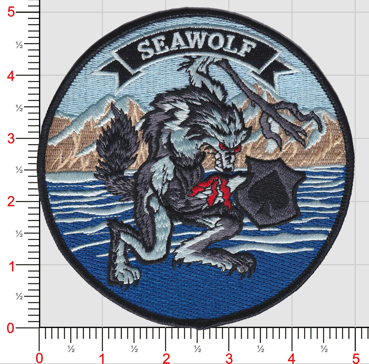 Official HSL-3 Seawolf Weapons School Patch