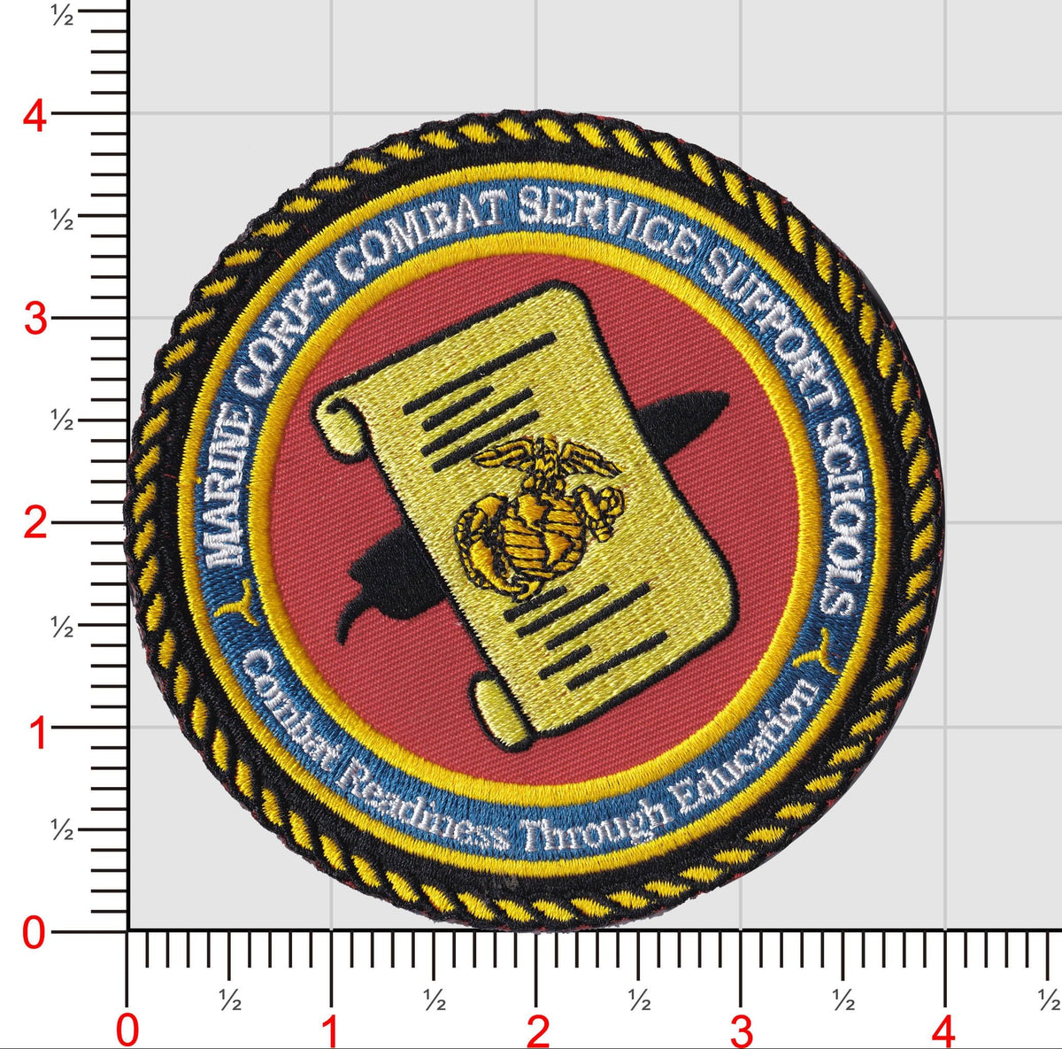 Officially Licensed USMC Combat Support Schools Patch