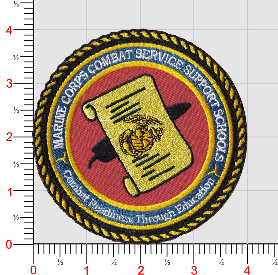 Officially Licensed USMC Combat Support Schools Patch