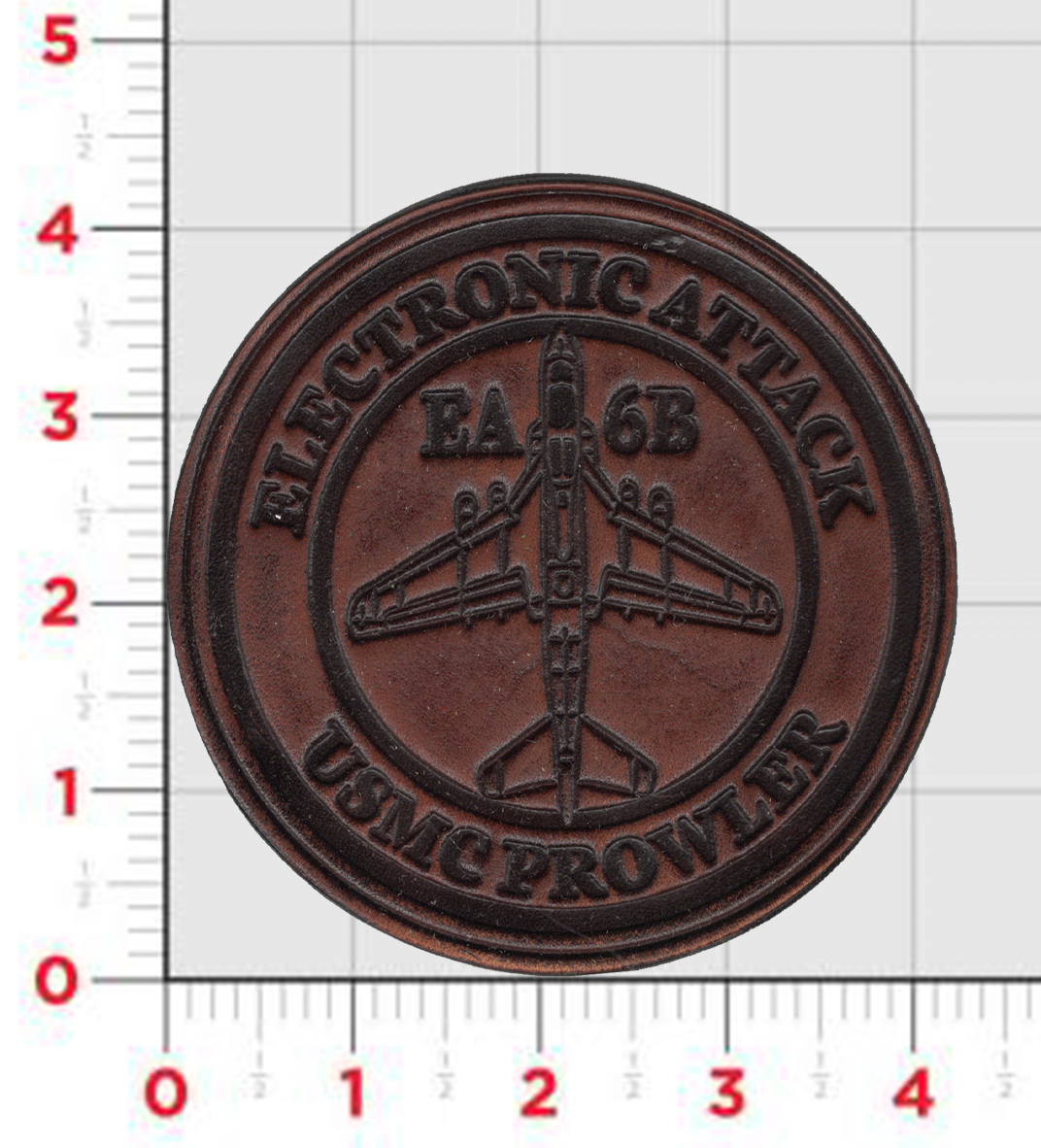 Officially Licensed USMC EA-6B Prowler Electronic Attack Leather Patch