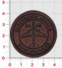 Officially Licensed USMC EA-6B Prowler Electronic Attack Leather Patch