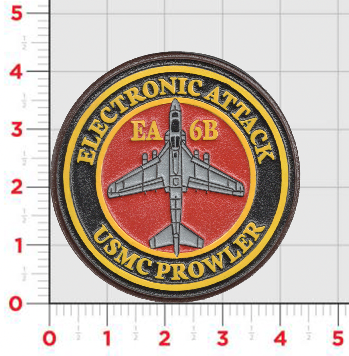 Officially Licensed USMC EA-6B Prowler Electronic Attack Leather Patch