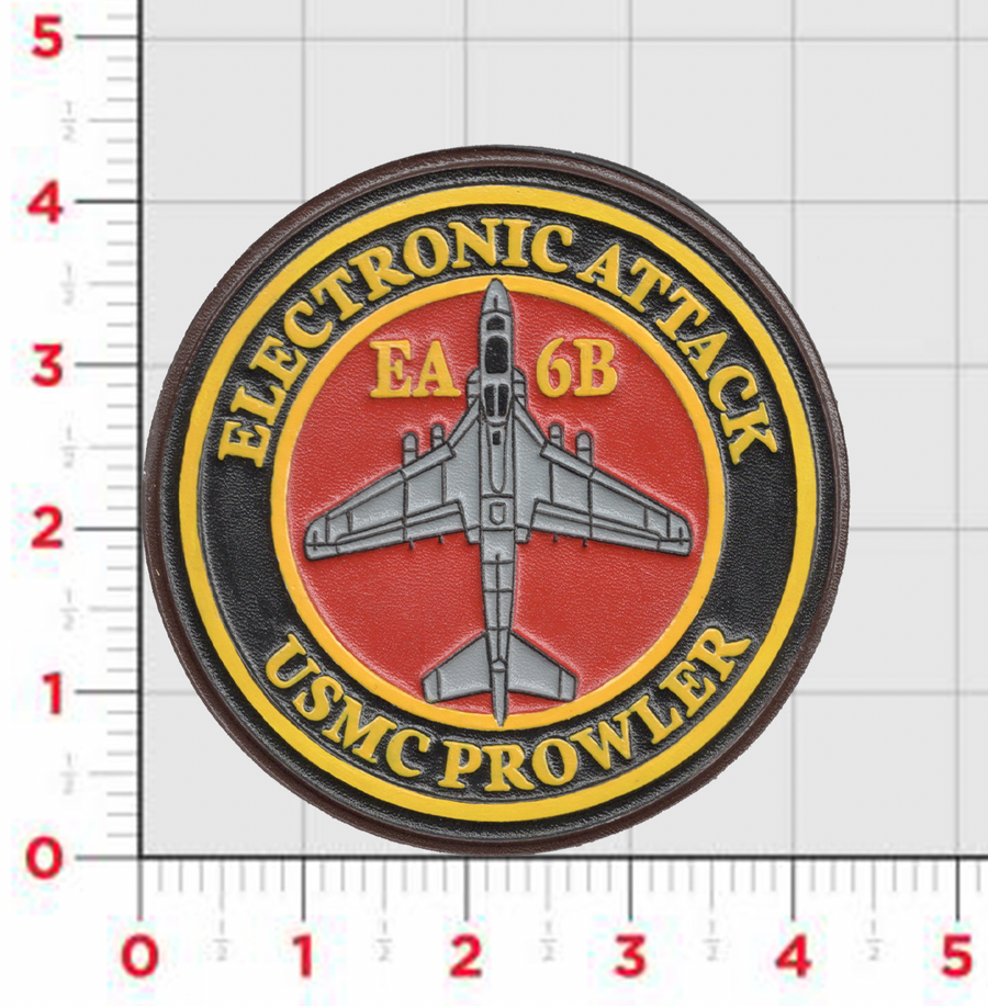 Officially Licensed USMC EA-6B Prowler Electronic Attack Leather Patch